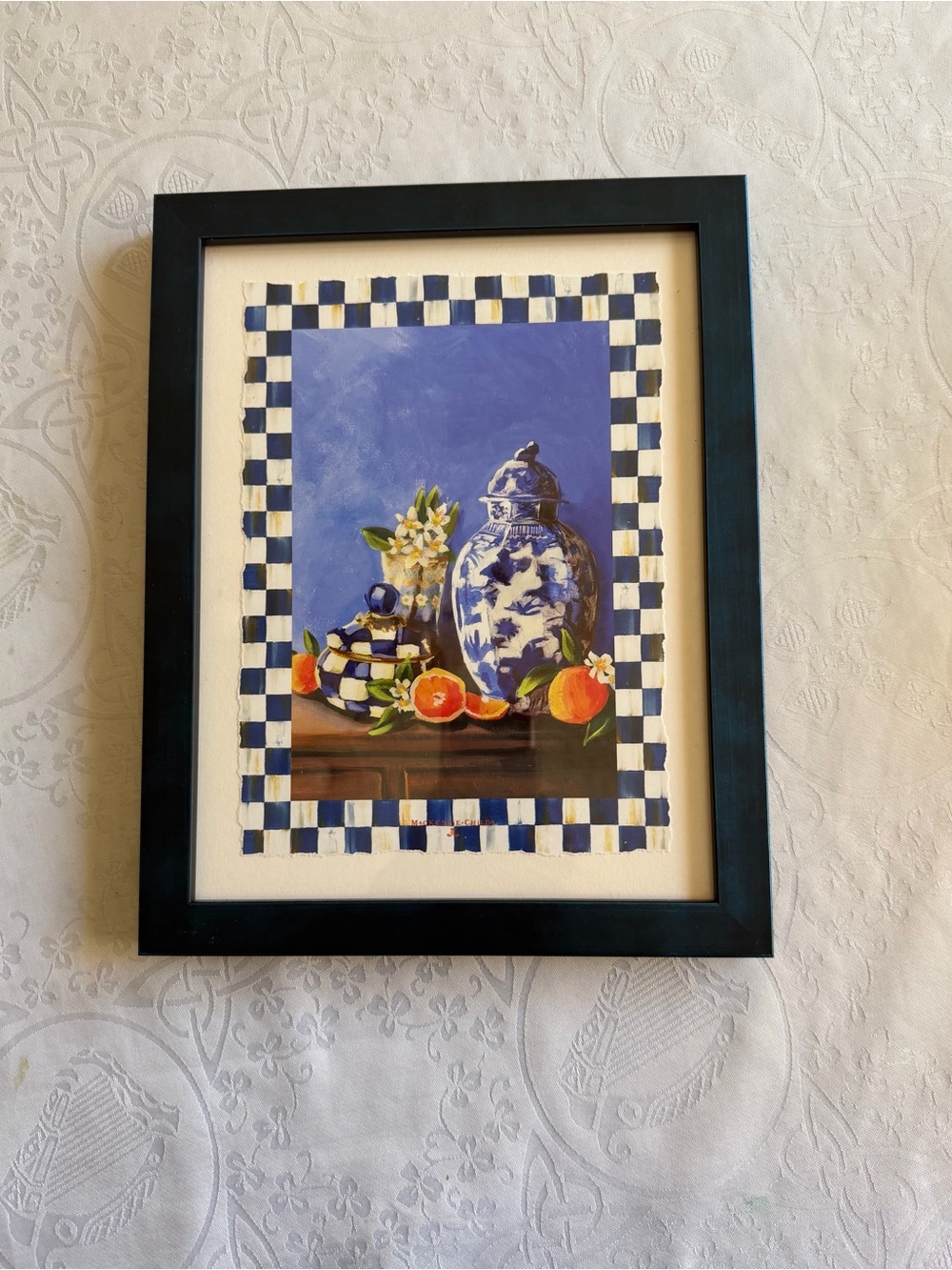 MacKenzie‑Childs Royal Check Picture & Frame